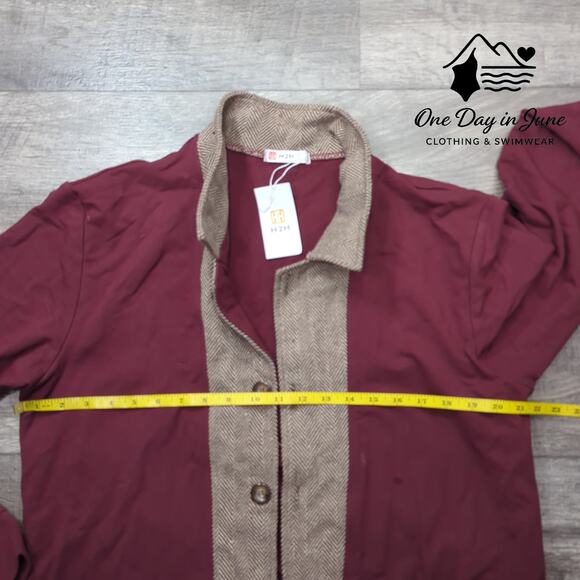 H2H Collared Long Sleeve Button Front Jacket Size L - Picture 3 of 5